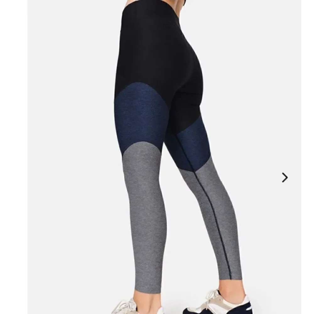 Outdoor Voices Springs 7/8 Leggings in black/navy/graphite S